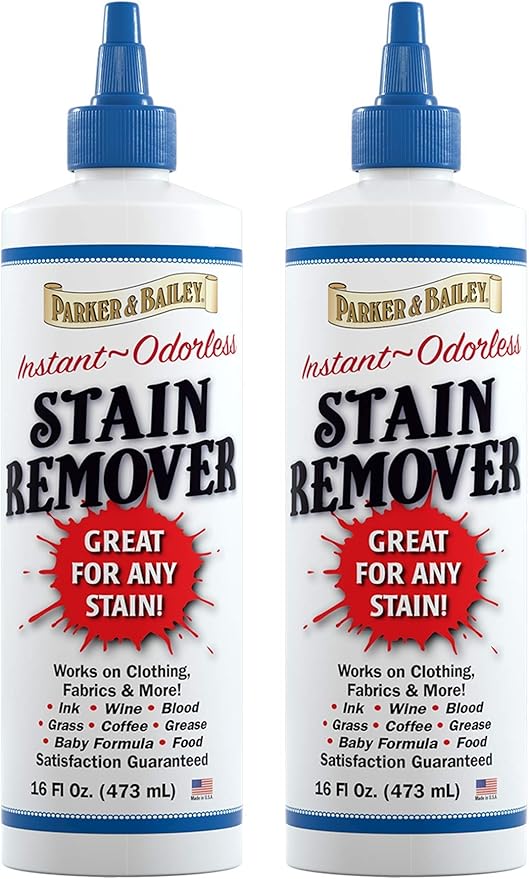 Parker and Bailey Stain Remover- Blood Stain Remover for Carpet, Clothes, Sheets and Mattress - Garment and Fabric Laundry Stain Remover - 16oz