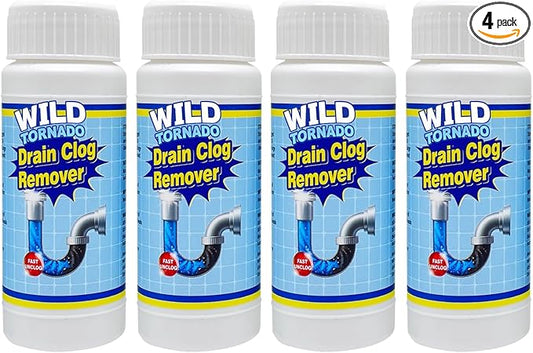 Wild Tornado Pipe Dredge, Powerful Sink and Drain Cleaner Powder, Fast Foaming Drain Cleaner for Kitchen and Pipes Cleaning Tool Clog Remover