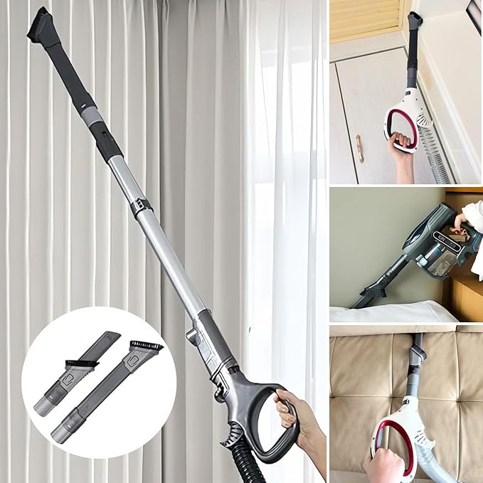 6PCS Vacuum Cleaner Attachments for Shark Rocket. 2-in-1 Crevice & Dusting Brush Combo. Includes flexible crevice tool and round bristle brush Compatible with Shark HV322,HV320, HV301,NV600, NV340