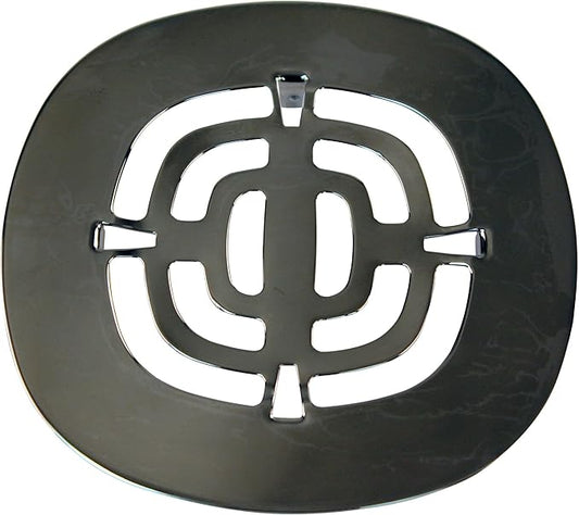 Westbrass A316-12 4-1/2" OD Brass Snap-in Shower Strainer Grid Drain Cover, Oil Rubbed Bronze