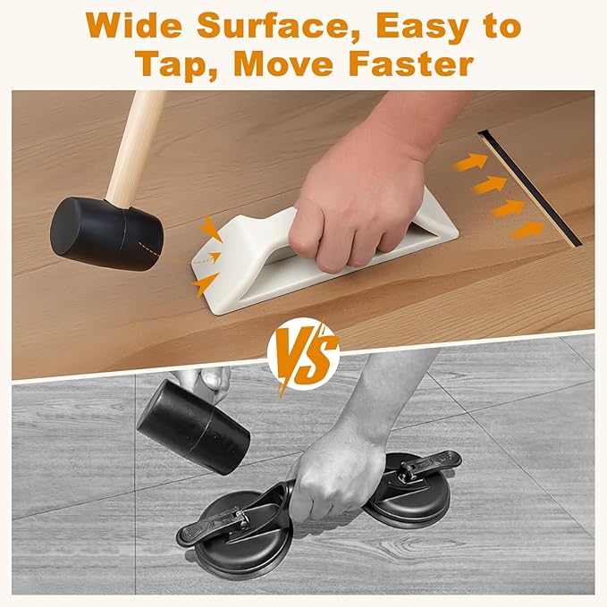 Floor Gap Fixer Tool, Violetfox Heavy-Duty Plank Grabber Laminate Flooring Tools Wood Floor Repair LVP Installation Kit (New Version)