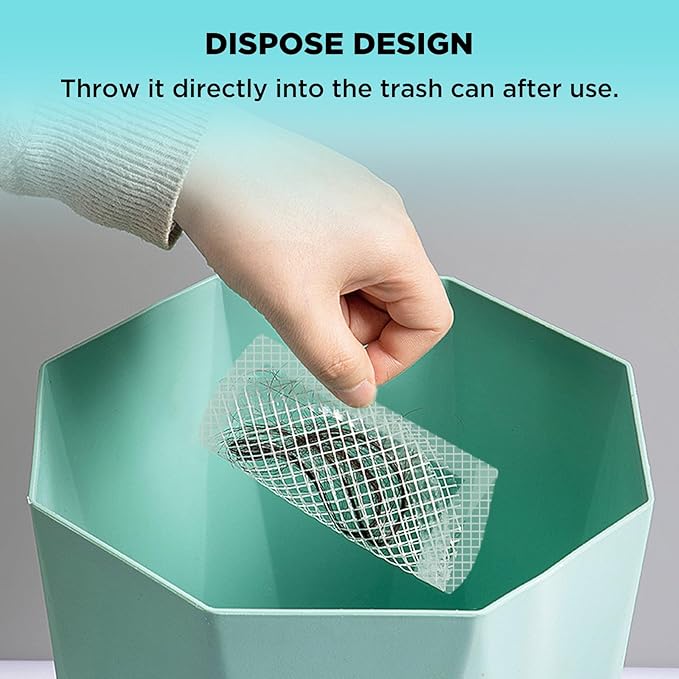 35 Pack Disposable Floor Drain Stickers, Hair Drain Stickers Disposable Shower Drain Hair Catcher Bathroom Accessories Bathtubs Mesh for Bathroom,Kitchen,Shower,Laundry (Square-35PC)