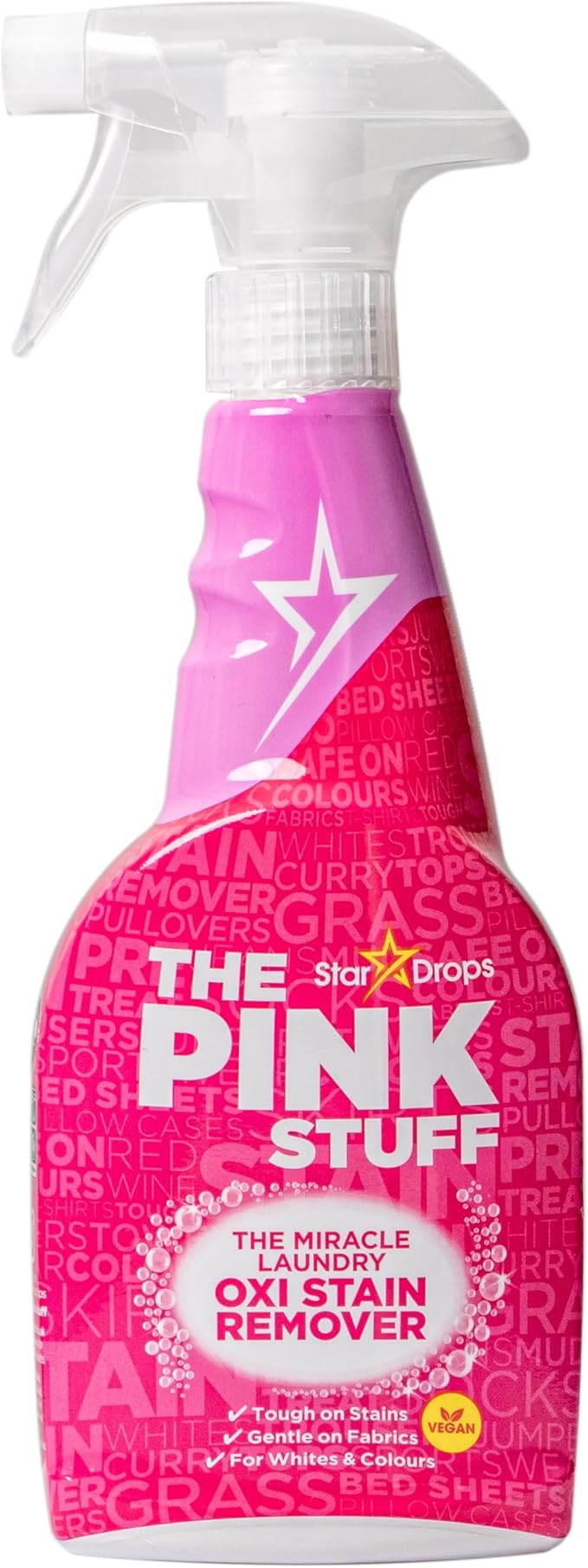 Stardrops - The Pink Stuff - The Miracle Laundry Oxi Stain Remover Spray 500ml