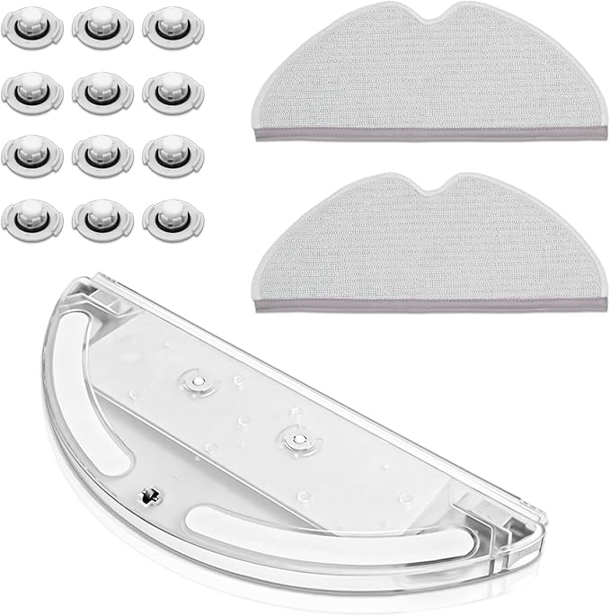 Replacement Parts kit 1 Water Tank 2 Mop Clothes 12 Water Tank Filter for XIAOMI Roborock S50 S51 S55 T61 - Replenishment Vacuum Cleaner Accessory