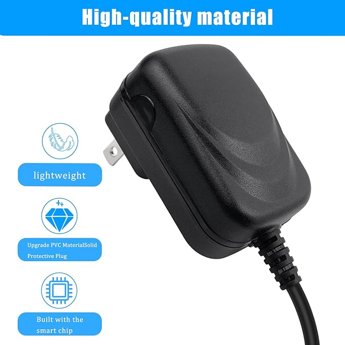 REEYEAR Replacement Charger fits for Shark Floor Carpet Sweeper Vacuums XA2700 V2700Z, 6Ft Replacement Power Adapter Charging Cable for YLS0041-T110025 Power Supply