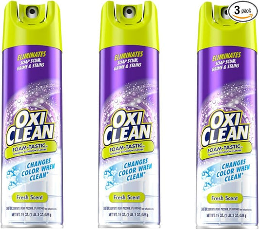 Kaboom 57037-35270 19 Oz Foam-Tastic Bathroom Cleaner With Oxi Clean (3 Pack)