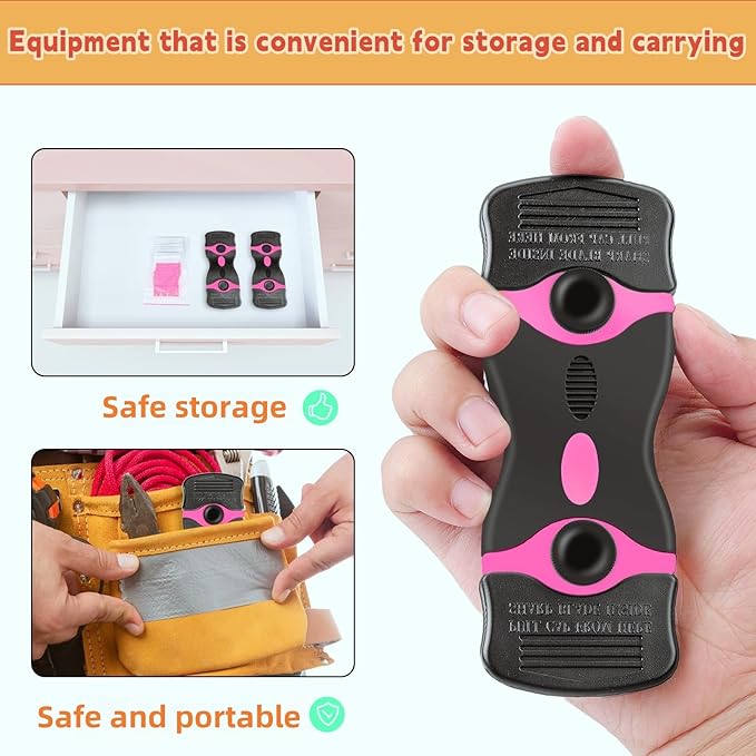 Razor Blade Scraper Tool Kit - 2Pack Heavy Duty Plastic Scrapers with 40 Blades | Non-Scratch Paint & Glass Top Stove Cleaner | Multi-Surface Scraper for Oven, Cooktop, Window, Floor Cleaning