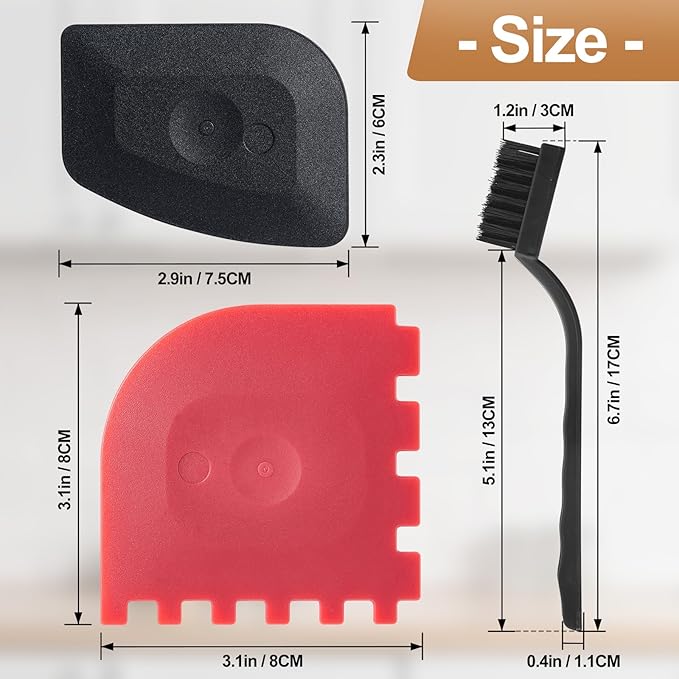 Pan Scraper Grill Scraper Grill Pan Scrapers cast Iron Scraper Grill Brush Scraper pan Scraper 2Pcs＋1pcs Cleaning Brush (3pcs Set)