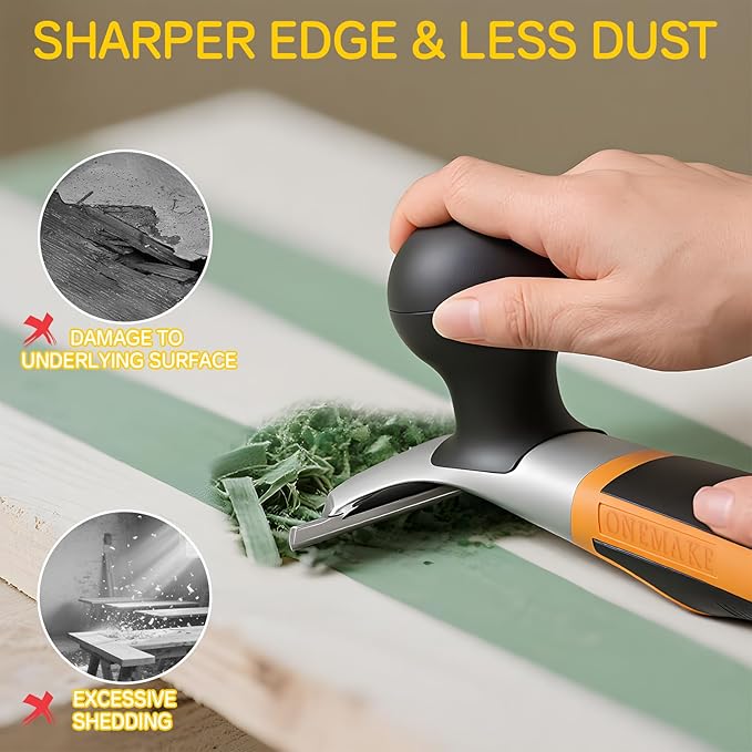 2-1/2" Heavy-Duty Premium Ergonomic Carbide Scraper Tool, Removal on Dry Glaze, Stains, Putty, Scratches, Rust, Paint, Glue, Varnish, Resin, Suitable for Various Surfaces, Wood, Metal, Glass & Floors