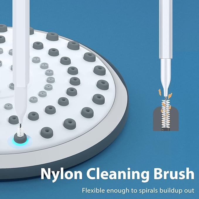 Multisize Shower Head Cleaner Tool, Shower Head Cleaning Brush Picks for Unclogging Small Hole, Functional Showerhead Clogger Removal with Storage Box for Tiny Nozzle Pore Gaps Printer Tubes