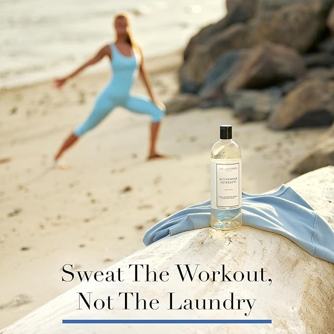 The Laundress Activewear Laundry Detergent, 32 Oz, Marine Fragrance, 4-in-1 Enzyme Blend for Workout Performance Fabrics, Fights Sweat Odors & Stains, USDA Certified Biobased Product (90%) (Pack of 2)