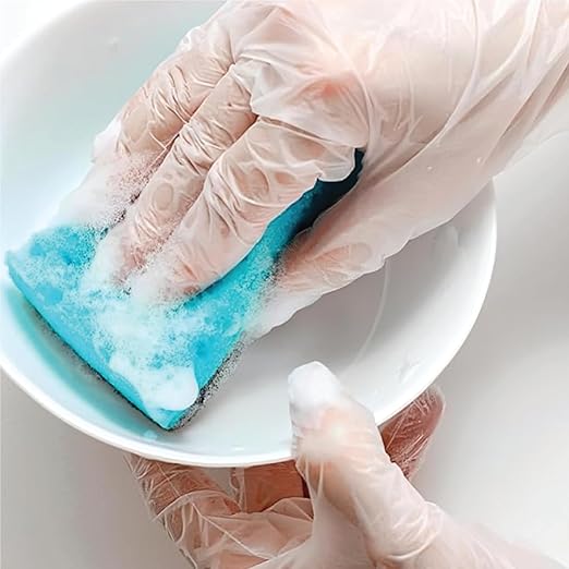 ForPro Professional Collection Disposable Vinyl Gloves, Clear, Industrial Grade, Powder-Free, Latex-Free, Non-Sterile, Food Safe, 2.75 Mil. Palm, 3.9 Mil. Fingers, Large, 100-Count (Pack of 400)