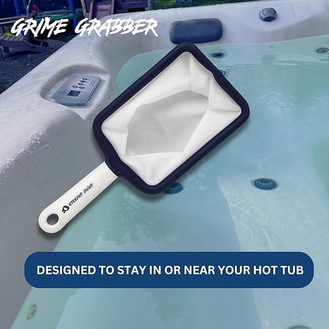Hot Tub Skimmer - Fine Mesh Hot Tub Net, Durable and Lightweight, Ideal Small Fish Net for Spa and Hot Tub Owners, Efficient Debris Removal Tool (1 Net)