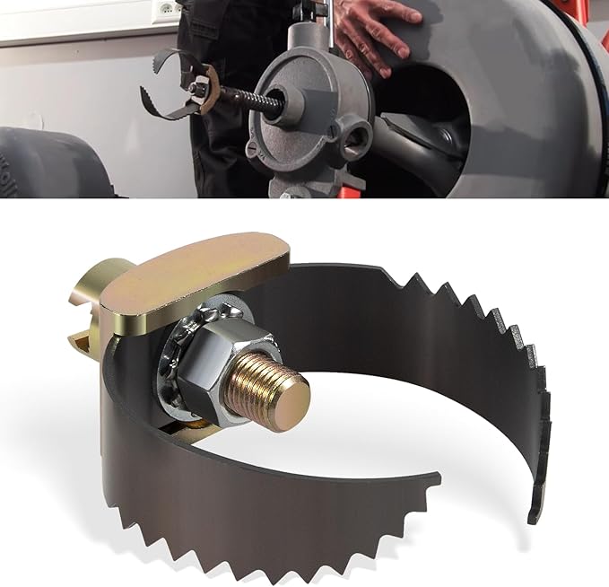 52817 T-231 2-1/2" Heavy Duty C Cutter Cable Coupling Drain Cleaning Tool Fits for C-4 C-6 C-7 C-8 C-9 Ridgid Sectional Cables, Compatible with K-40 K-45 K-50 K-3800 Drain Cleaning Machines