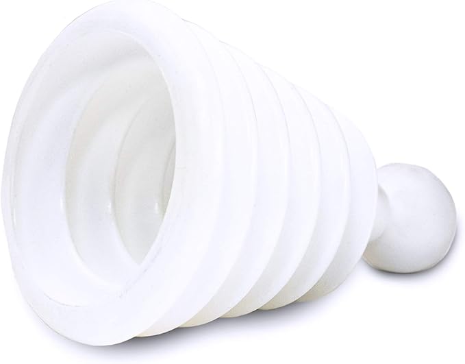 Master Plunger Mighty Tiny Plunger Designed for Bathroom/Kitchen Sinks, Perfect for RV’s. Unclogs Fast & Easy (Patent Pending), White