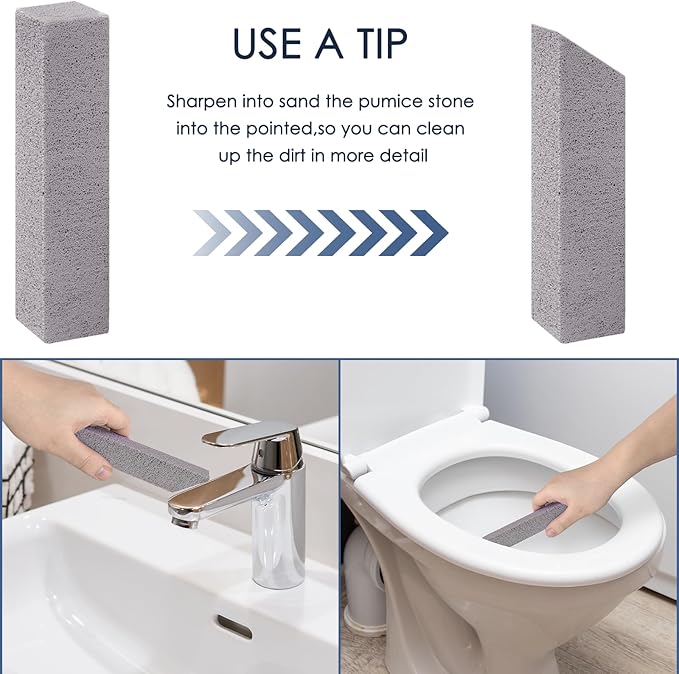 50 Pieces Pumice Stone for Toilet Bowl Cleaning, Pumice Scouring Stick Hard Water Stain Remover, Cleaning Pumice Stones for Toilet, Stove, Oven, Bathroom, Grill, Kitchen, Sinks
