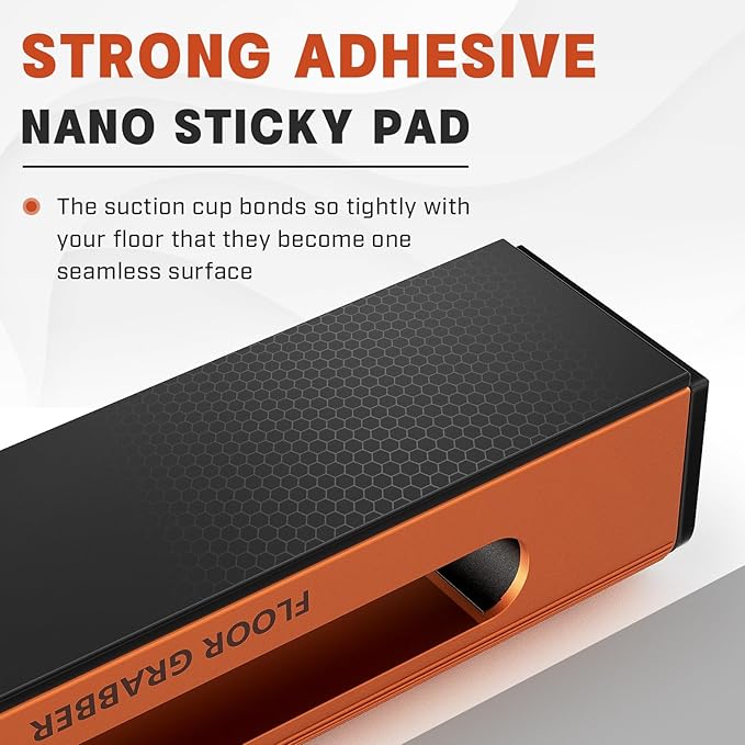 Floor Gap Fixer Tool for Laminate Floor Gap Repair, with Suction Cup, Rubber Mallet Hammer, Pull Rod, Replaceable Sticky Pad and Replaceable End Cap