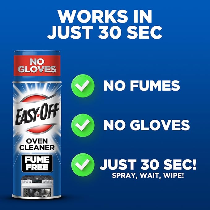 Easy Off Fume Free Oven & Stove Cleaner, Lemon, 14.5 Ounce, Pack of 6