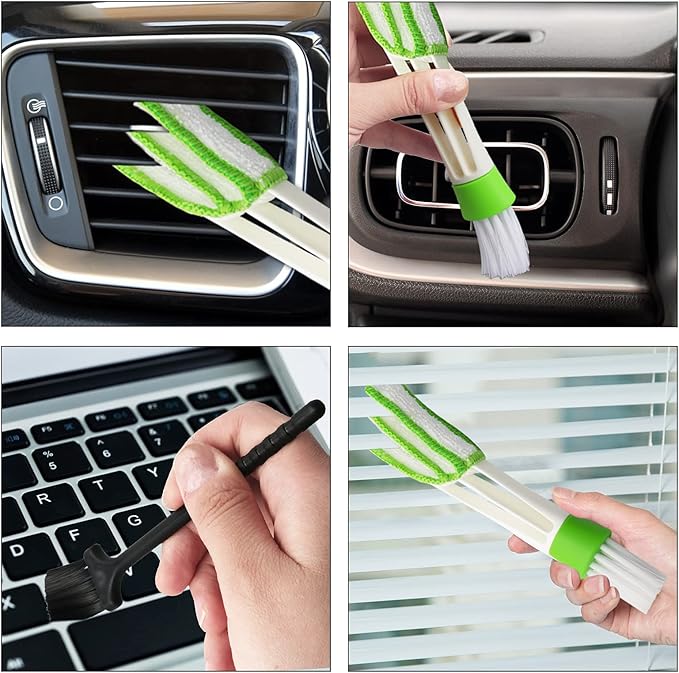 Openfly Hand-held Groove Gap Cleaning Tools, Tile Joint Scrub Brush Window Track Grout Cleaning Brushes to Deep Clean Kitchen Sink Bathroom Edge Corner