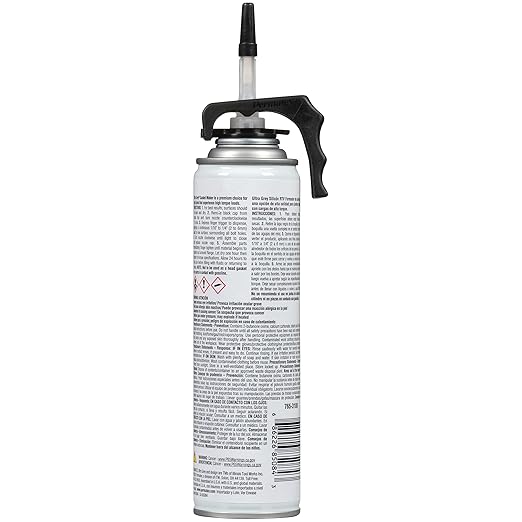 Permatex 85084 Ultra Grey Rigid High-Torque RTV Silicone Gasket Maker, 9.5 oz. PowerBead Can