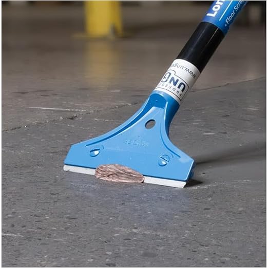 Unger 4” Professional Floor Scraper Replacement Blades, 10 Pack, Dual-Sided Adhesive Cleaning Supplies for Windows, Glass, Floors, Paint, Stickers, Gum Removal on Tile, Marble and High Gloss Surfaces