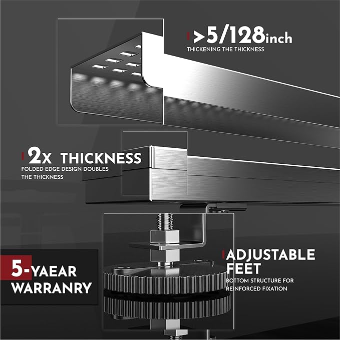 WEBANG 28 Inch Linear Shower Drain Rectangular Floor Drain with Accessories Square Hole Pattern Cover Grate Removable SUS304 Stainless Steel CUPC Certified Brushed
