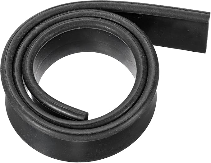 MECCANIXITY Replacement Squeegee Rubber for Window, Glass, Shower Doors, Tile Wall, 17.72 Inch, Black