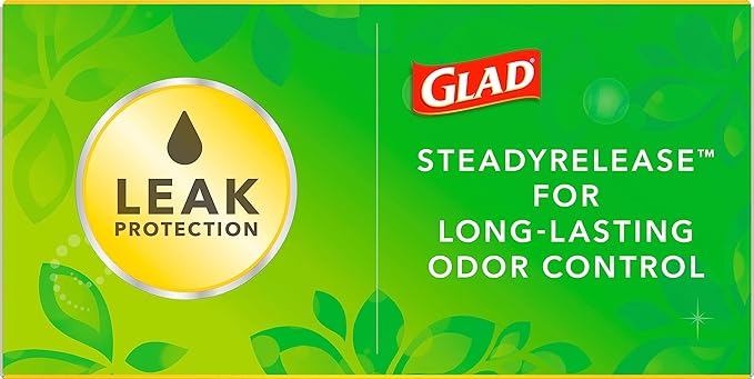 Glad ForceFlex Tall Kitchen Drawstring Trash Bags,13 Gal,Gain Original,80 Ct (Package May Vary),(Pack of 3)