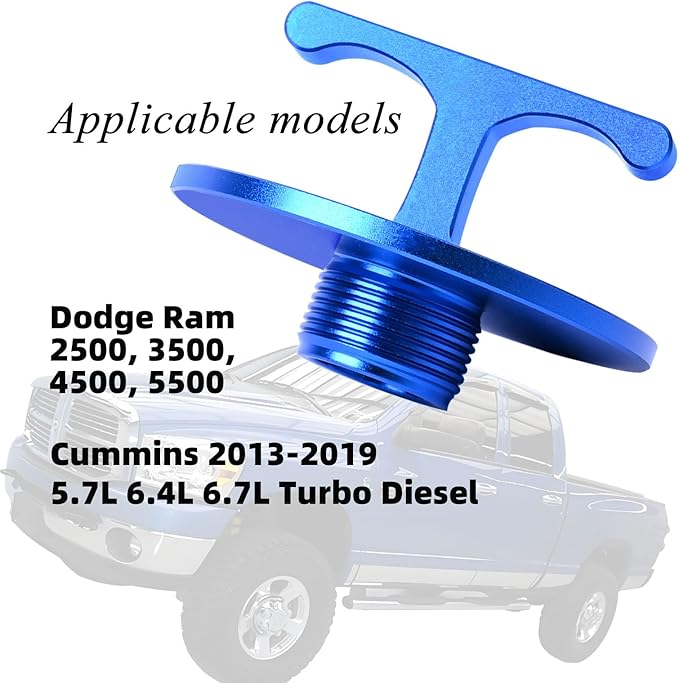 Aluminum Alloy Oil Filter Plug tool, for Dodge Ram 2500, 3500, 4500, 5500. 5.7L 5.9L 6.4L 6.7L Cummins Turbo Diesel MO285 05083285AA Oil Filter Cap Off Tool-car accessories