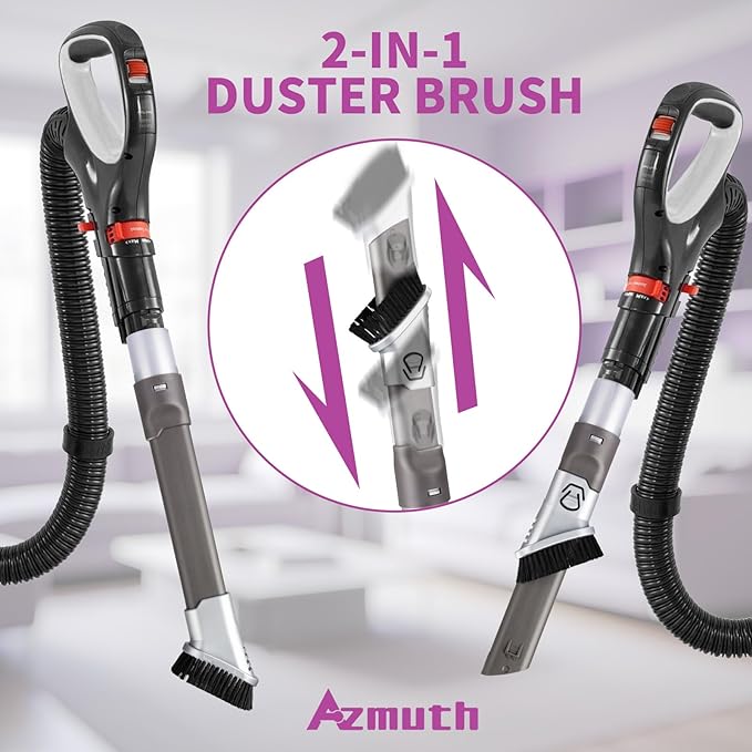 2-in-1 for Shark Crevice Tool Replacement Shark Vacuum Attachments for Rotator/Rocket/APEX Duoclean Upright Vacuum NV752 NV600 NV650 NV680 NV340 HV301 HV322 HV320 NV480 NV800 NV151 LA502 AZ2001 HZ2002