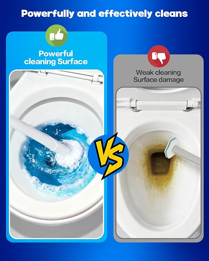 80Pack Toilet Wand Refills Compatible with Clorox Toilet Brushes, Instant Foam Cleaning, Secure Lock No Slipping, Odor Neutralizing, Easy Snap-On Design