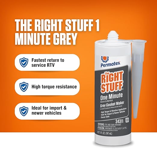 Permatex 34311 The Right Stuff Grey Gasket Maker, 5 oz.