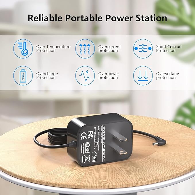 Charger for Shark Vacmop VM200 VM190 VM20026 VC200 UM200 UM205 VC205 Series 10.8V Li-ion Battery Pro Cordless Hard Floor Vacuum Mop - 5.5 * 2.5 (Not Applicable to Versions After 2025)