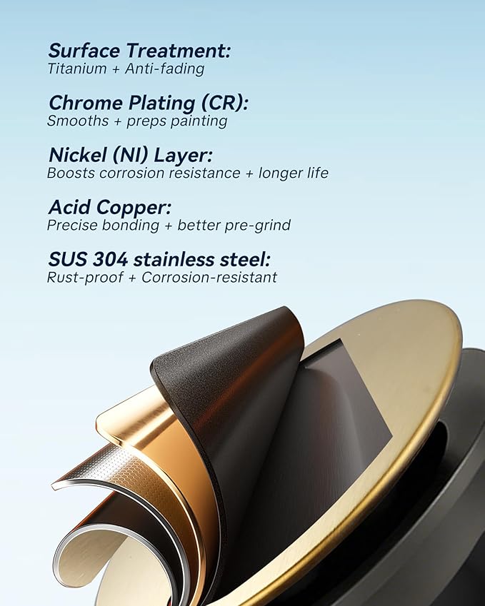 Pop Up Drain with Overflow, ARCORA Brushed Gold Bathroom Sink Drain, Pop Up Drain for Vessel Sink