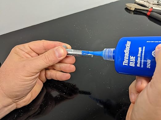 Permatex 24283 Medium Strength Threadlocker Blue, 90 ml, Automotive Threadlocker For Preventing Bolts From Loosening And Corrosion, Removable With Hand Tools
