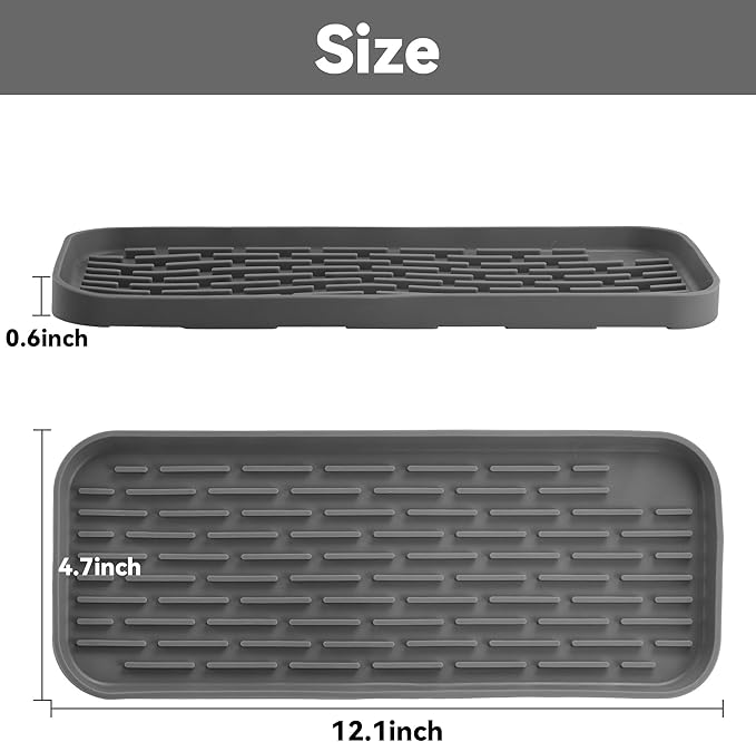 Drip Tray for Drink Dispenser, 1 Pack Gray Reusable Drip Pan for DD&HAPP Glass Drink Dispenser