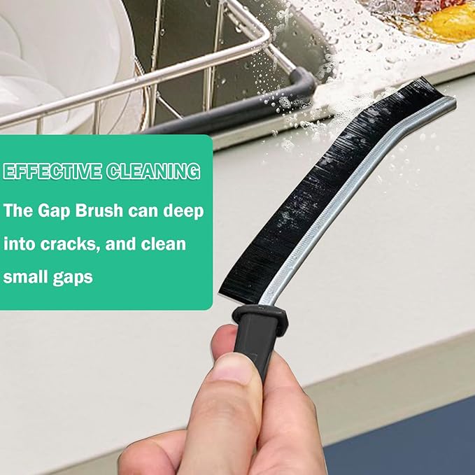 5 Pcs Crevice Cleaning Brush Multifunctional Hard Bristle Gap Cleaning Brush Tool, Gap Brush Suitable for Bathrooms, Kitchen Surfaces, Windows Groove and Faucets