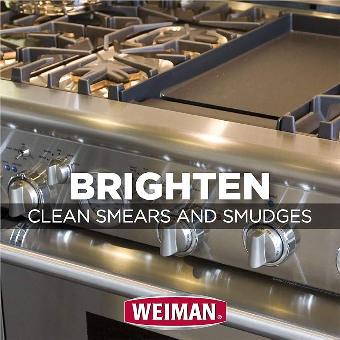 Weiman Stainless Steel Cleaner and Polish Trigger Spray, 12 Fl Oz (Pack of 6)