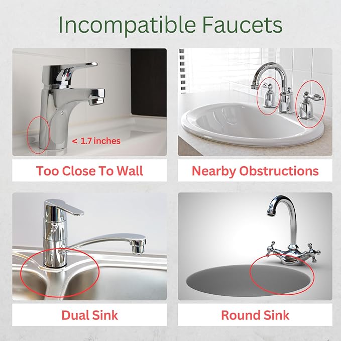 Kitchen Sink Splash Guard 5° Sloped, Silicone Draining Mat for Kitchen Sink, Faucet Mat For Kitchen Sink, Silicone Sink Splash Guard From Luxury Lineup