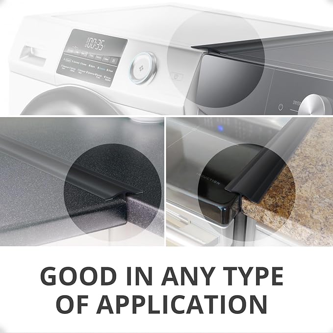 Silicone Stove Gap Cover X-Protector – 50” x 2" Guard Between Stove and Counter – Self-Adhesive Premium Counter Gap Filler – Heat Resistant Oven Counter Gap Protector – Silicone Stove Top Spill Guard