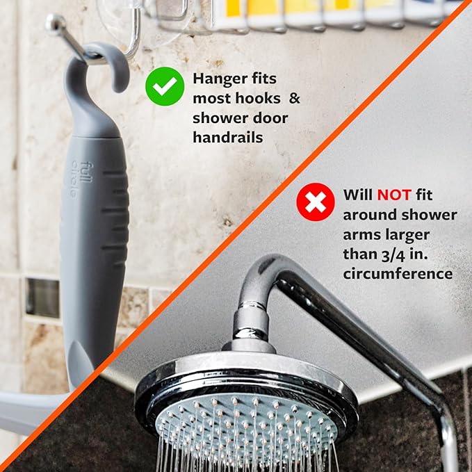 Full Circle Clean Ocean Squeegee – Recycled Plastic Shower & Glass Squeegee for Windows, Tile, and Windshields, Streak-Free Finish