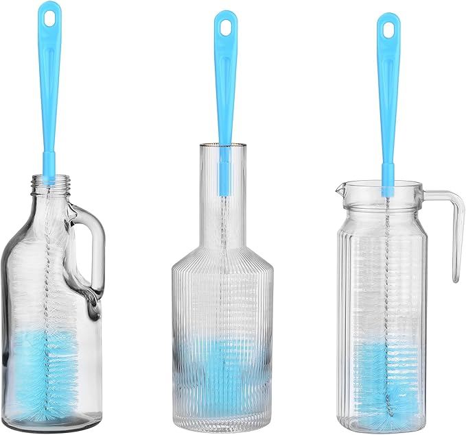 ALINK 17 inch Extra Long Bottle Cleaning Brush Cleaner for Washing Narrow Neck Beer/Wine/Thermos, Brewing Bottles, Hummingbird Feeder