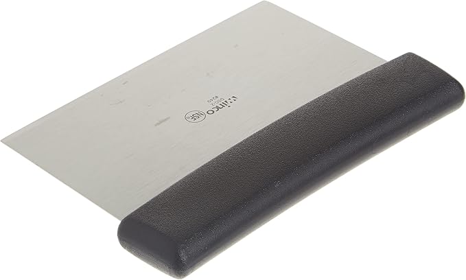 Winco Plastic Handle Winware Stainless Steel Dough Scraper 6 x 3 inches (Pack of 2)