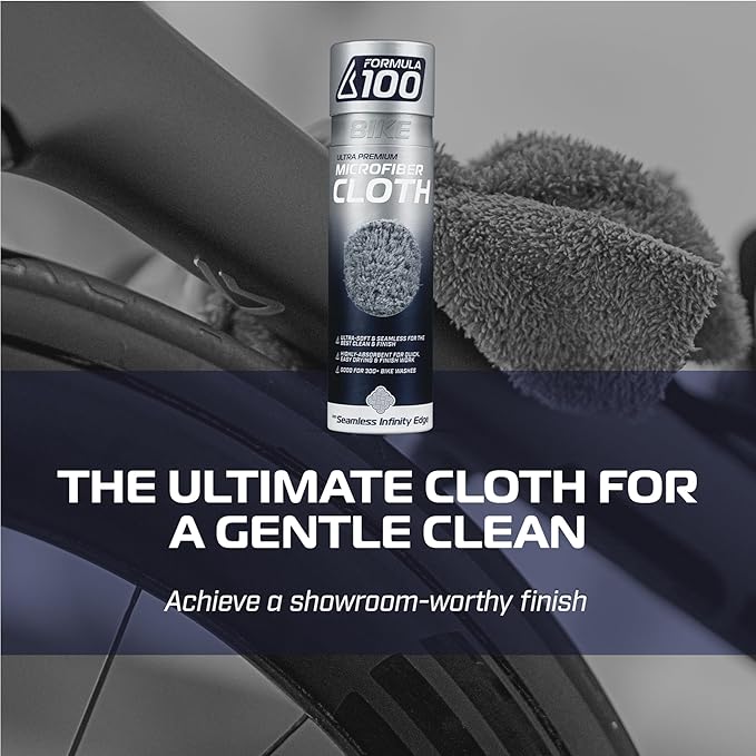Ultra-Premium Microfiber Cloth for Bikes & Cars – Quality Care for Bicycles – Scratch-Free, Smooth Application, Trophy-Clean Finish