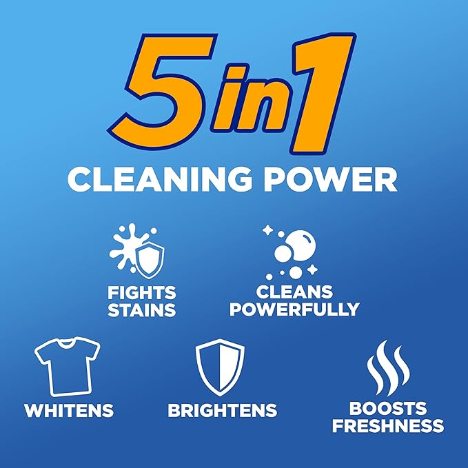 Arm & Hammer Liquid Laundry Detergent, Fresh Scent | OxiClean Formula | 128 Loads | 166.5 Fl oz | Pack of 3