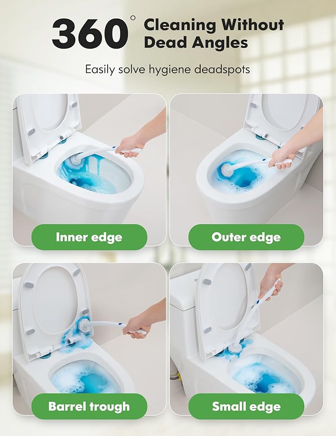 100 Count Toilet Wand Refills for Clorox, Compatible with Most Disposable Toilet Brush for Bathroom Cleaning