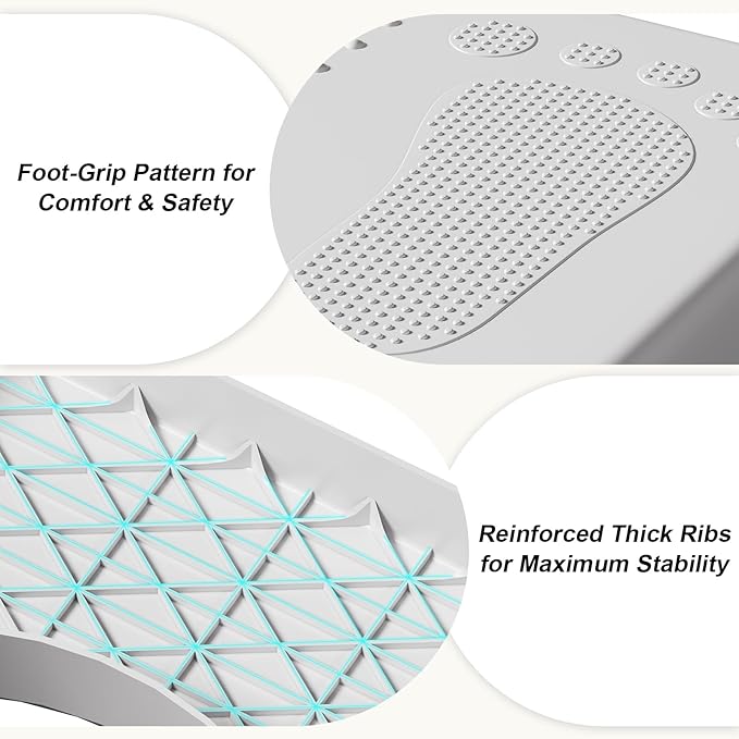 Squatting Potty for Adults, 6.7" Toilet Stool Squat Adult, Portable Poop Stool Adult for Bathroom, Toilet Foot Potty Stools for Pooping, Lightweight Banco para Bano for Travel, Non-Slip