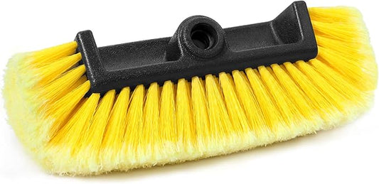 12" Car Wash Brush Head, Soft Bristle Scrub Brush, Large Durable Car Washing Brush, Wash Brushes for Vehicles, Auto, Truck, Boat, House Siding, Sweep Snow, Caravan, Solar Panel