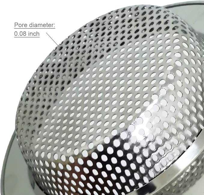 2PCS Kitchen Sink Strainers, Sink Drain Filter, Sink Basket Strainer, 4.5 Inch Stainless Steel Sink Drain Strainer, Food Scraps Catcher for Kitchen