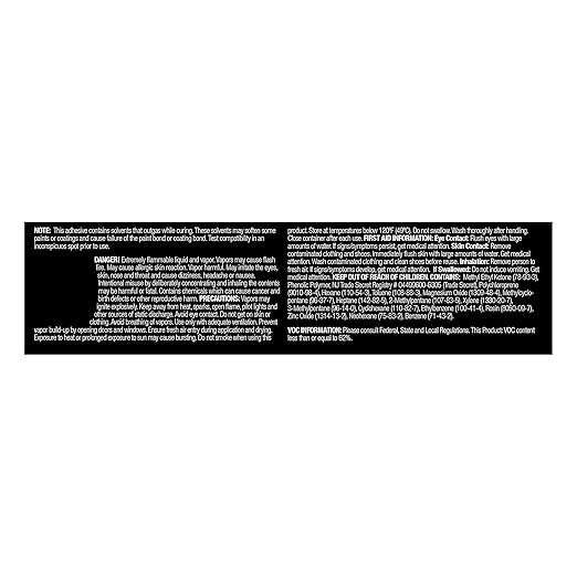 3M Black Super Weatherstrip and Gasket Adhesive, 08008, 5 fl oz, 1 Per Pack (Pack of 2)